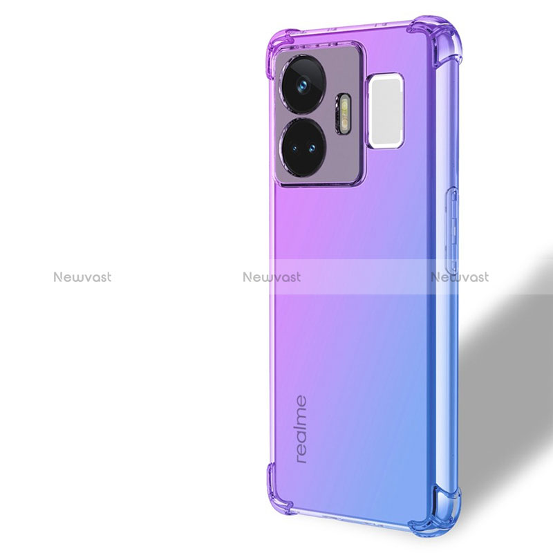 Ultra-thin Transparent Gel Gradient Soft Case Cover for Realme GT3 5G