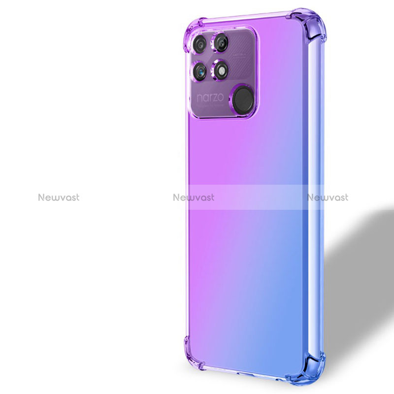 Ultra-thin Transparent Gel Gradient Soft Case Cover for Realme Narzo 50A