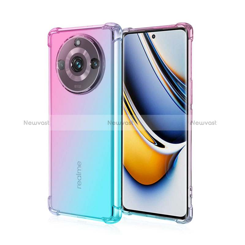 Ultra-thin Transparent Gel Gradient Soft Case Cover for Realme Narzo 60 5G