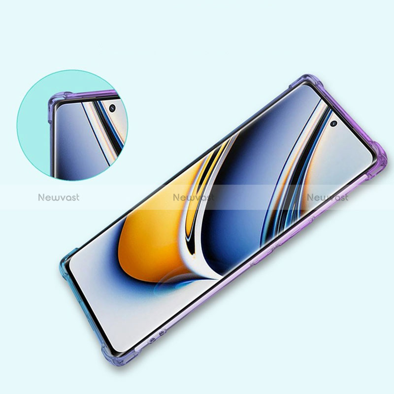 Ultra-thin Transparent Gel Gradient Soft Case Cover for Realme Narzo 60 Pro 5G