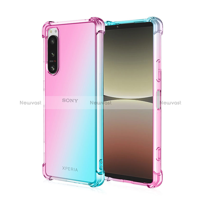 Ultra-thin Transparent Gel Gradient Soft Case Cover for Sony Xperia 1 III