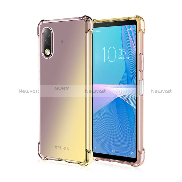 Ultra-thin Transparent Gel Gradient Soft Case Cover for Sony Xperia Ace II SO-41B