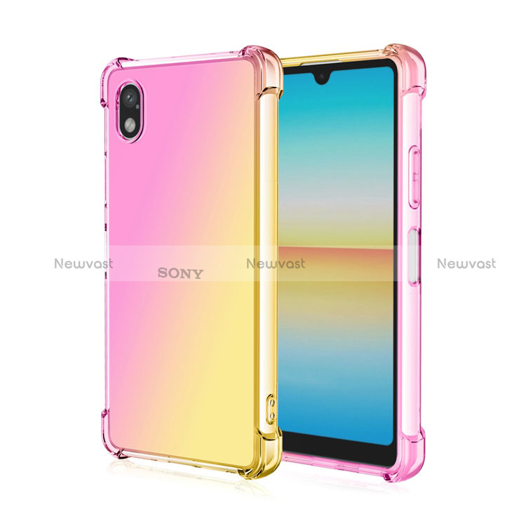 Ultra-thin Transparent Gel Gradient Soft Case Cover for Sony Xperia Ace III