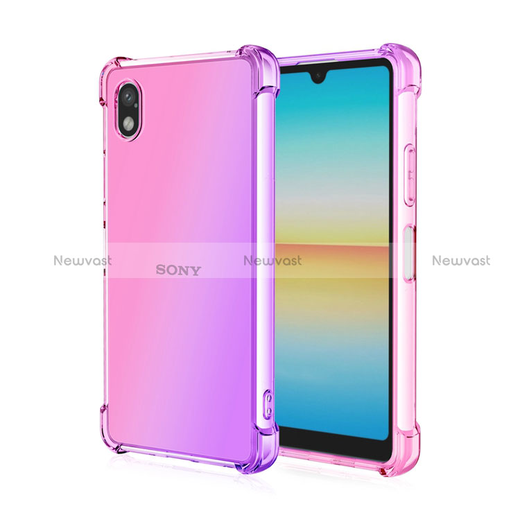 Ultra-thin Transparent Gel Gradient Soft Case Cover for Sony Xperia Ace III SOG08