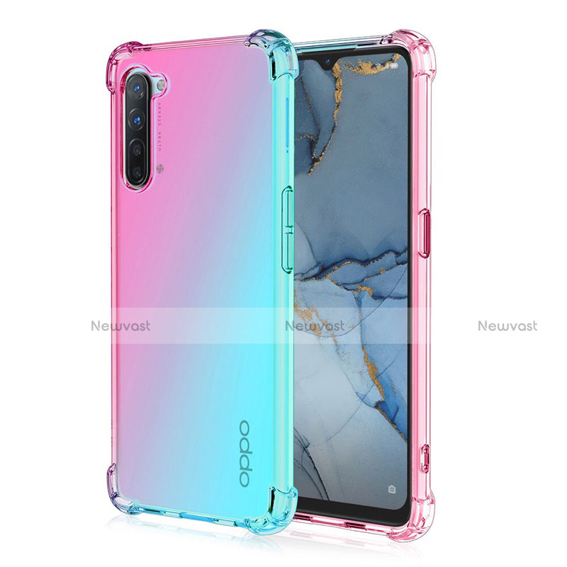 Ultra-thin Transparent Gel Gradient Soft Case Cover G01 for Oppo Find X2 Lite