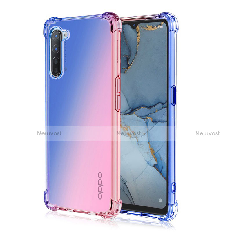 Ultra-thin Transparent Gel Gradient Soft Case Cover G01 for Oppo Reno3