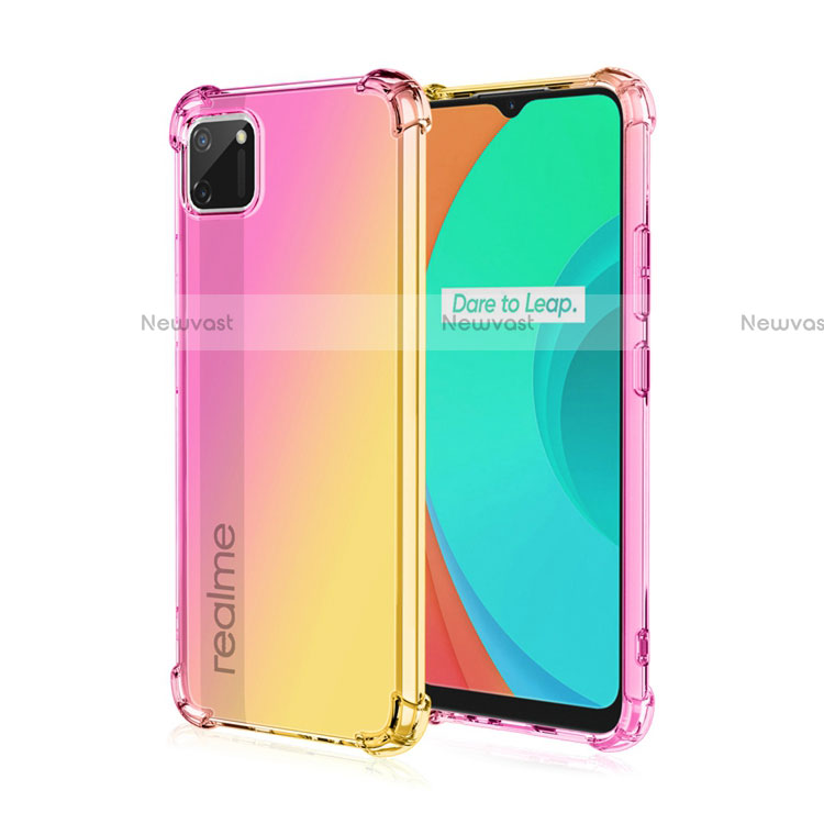 Ultra-thin Transparent Gel Gradient Soft Case Cover G01 for Realme C11