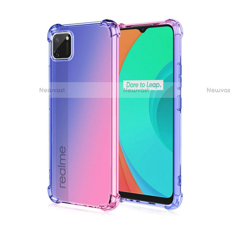 Ultra-thin Transparent Gel Gradient Soft Case Cover G01 for Realme C11