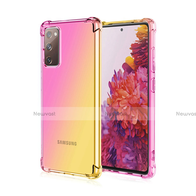 Ultra-thin Transparent Gel Gradient Soft Case Cover G01 for Samsung Galaxy S20 FE 2022 5G