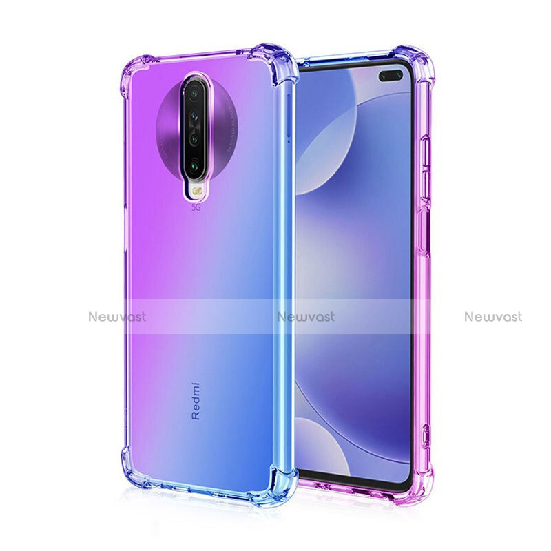 Ultra-thin Transparent Gel Gradient Soft Case Cover G01 for Xiaomi Redmi K30 4G