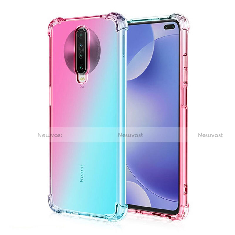 Ultra-thin Transparent Gel Gradient Soft Case Cover G01 for Xiaomi Redmi K30i 5G