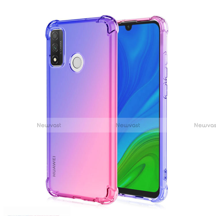 Ultra-thin Transparent Gel Gradient Soft Case Cover H01 for Huawei Nova Lite 3 Plus Purple