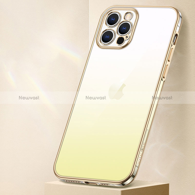 Ultra-thin Transparent Gel Gradient Soft Case Cover S01 for Apple iPhone 13 Pro