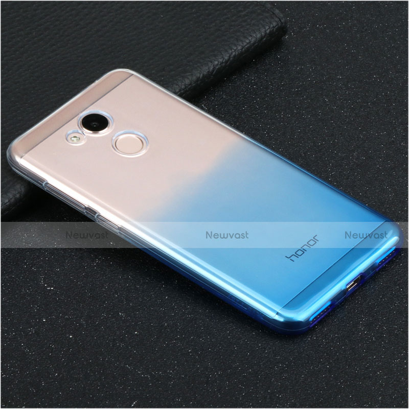 Ultra-thin Transparent Gel Gradient Soft Case for Huawei Honor V9 Play Blue