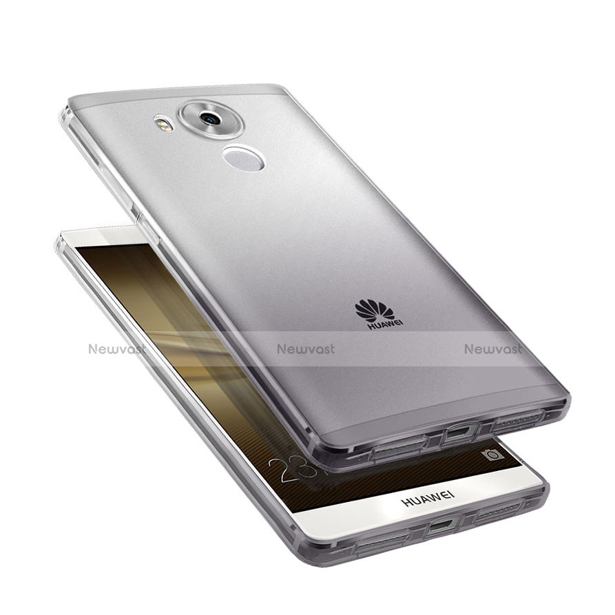 Ultra-thin Transparent Gel Gradient Soft Case for Huawei Mate 8 Gray