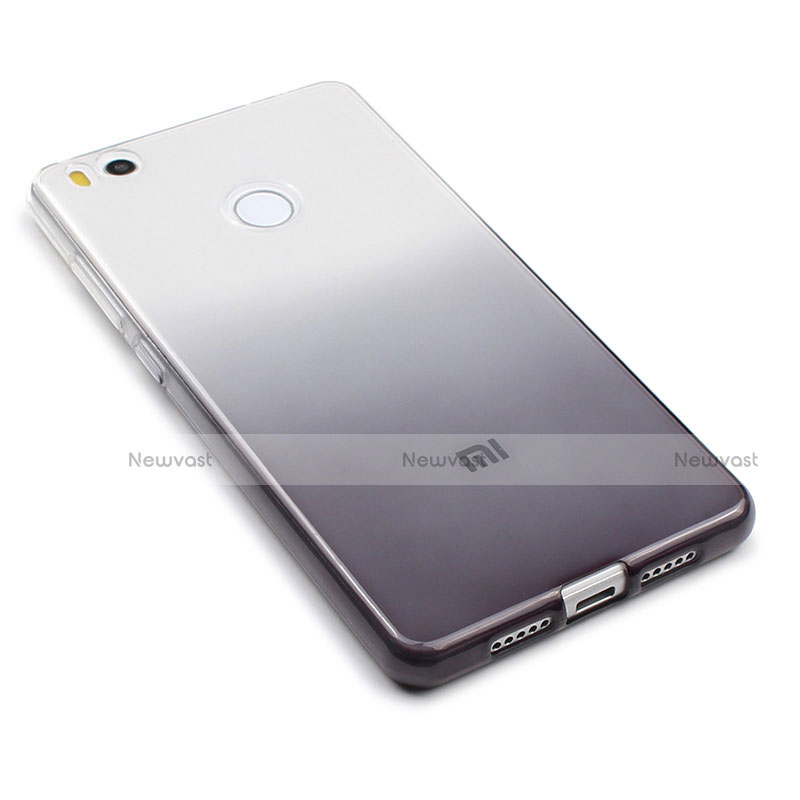 Ultra-thin Transparent Gel Gradient Soft Case for Xiaomi Mi 4S Gray