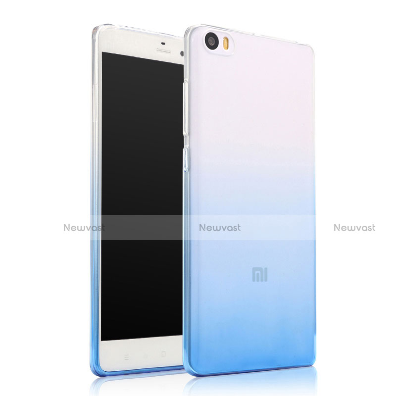 Ultra-thin Transparent Gel Gradient Soft Case for Xiaomi Mi Note Blue