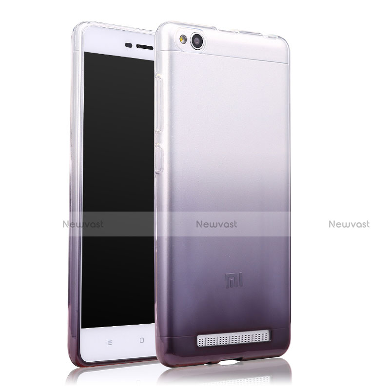 Ultra-thin Transparent Gel Gradient Soft Case for Xiaomi Redmi 3 Gray