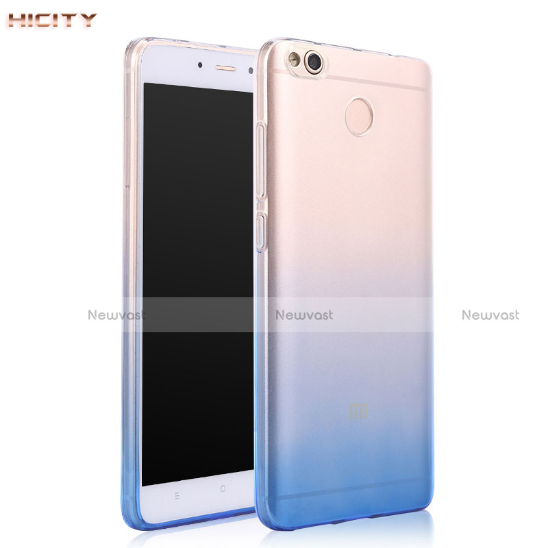 Ultra-thin Transparent Gel Gradient Soft Case for Xiaomi Redmi 4X Blue