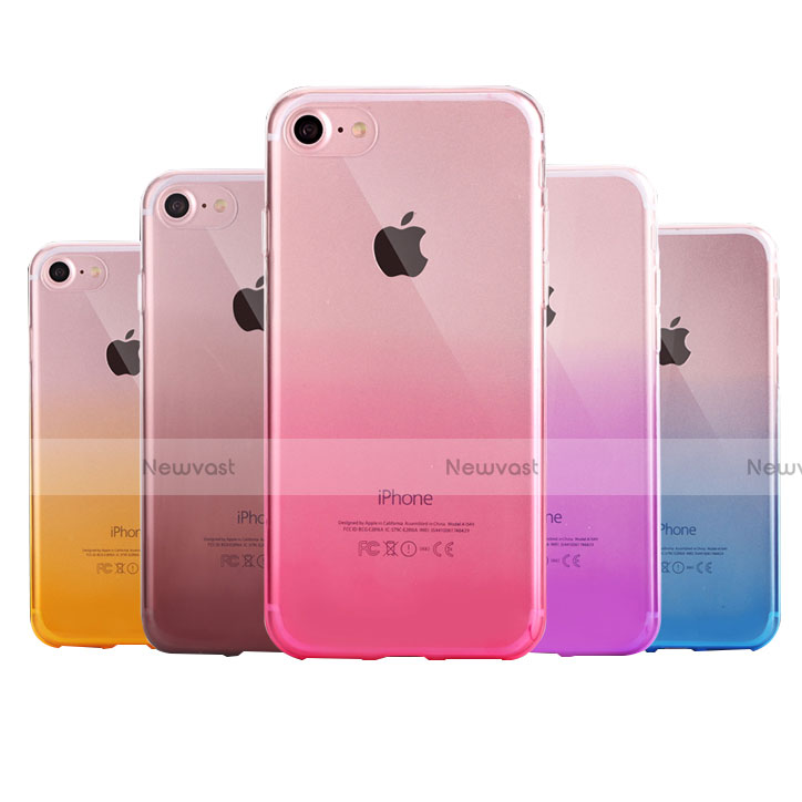Ultra-thin Transparent Gel Gradient Soft Case G01 for Apple iPhone 7