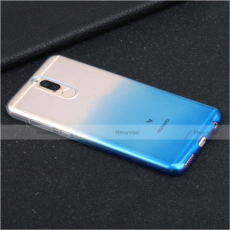 Ultra-thin Transparent Gel Gradient Soft Case G01 for Huawei G10 Blue