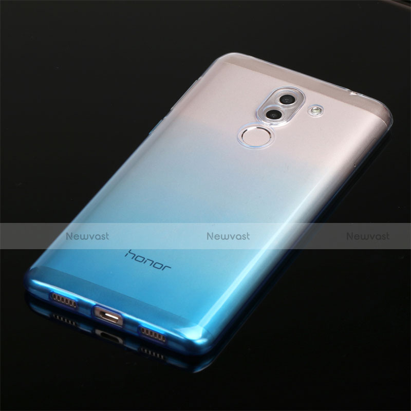 Ultra-thin Transparent Gel Gradient Soft Case G01 for Huawei GR5 (2017) Blue