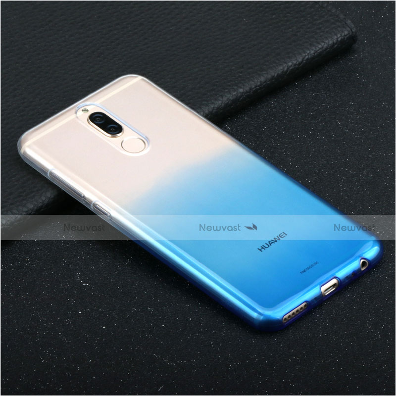 Ultra-thin Transparent Gel Gradient Soft Case G01 for Huawei Maimang 6 Blue