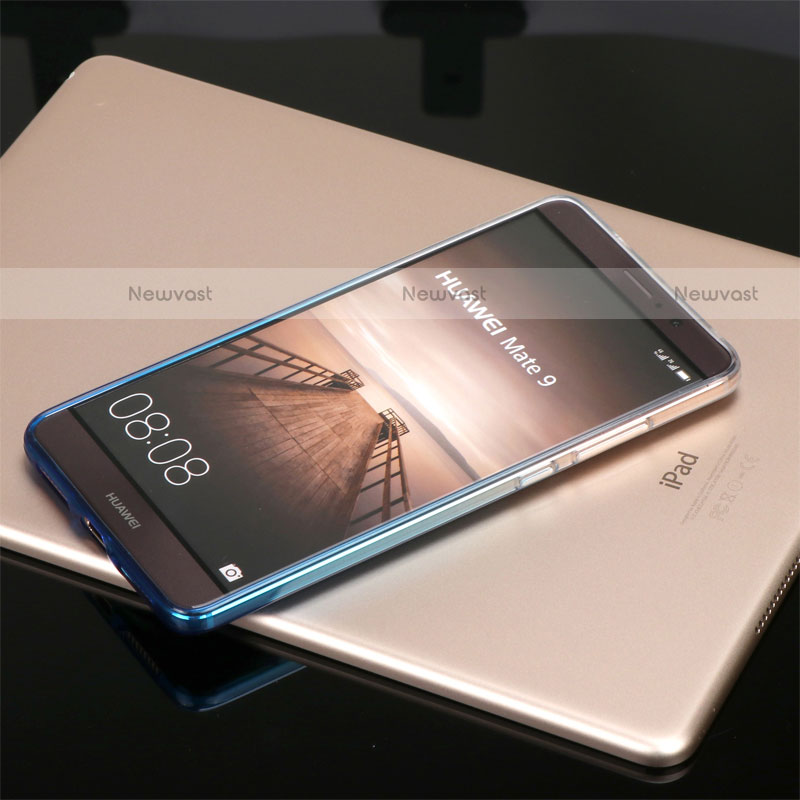 Ultra-thin Transparent Gel Gradient Soft Case G01 for Huawei Mate 9 Blue