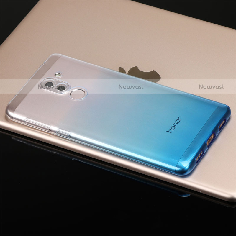 Ultra-thin Transparent Gel Gradient Soft Case G01 for Huawei Mate 9 Lite Blue