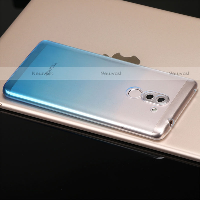 Ultra-thin Transparent Gel Gradient Soft Case G01 for Huawei Mate 9 Lite Blue