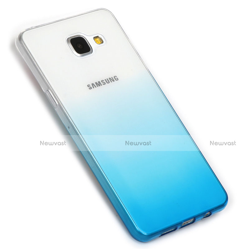 Ultra-thin Transparent Gel Gradient Soft Case G01 for Samsung Galaxy A5 (2016) SM-A510F Blue