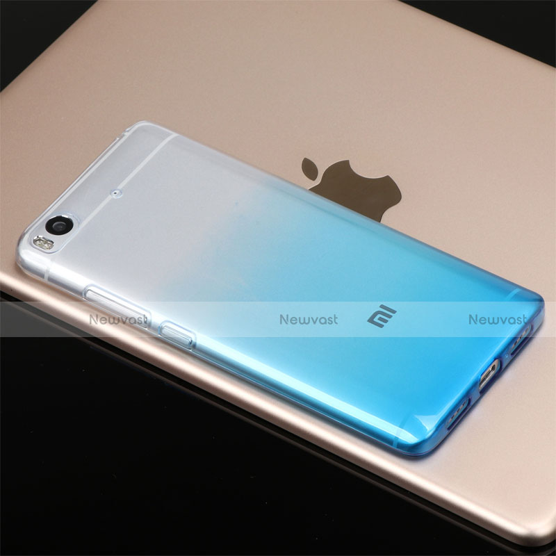 Ultra-thin Transparent Gel Gradient Soft Case G01 for Xiaomi Mi 5S 4G Blue