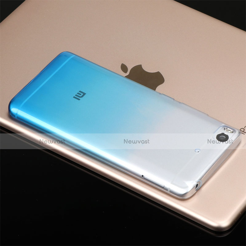 Ultra-thin Transparent Gel Gradient Soft Case G01 for Xiaomi Mi 5S 4G Blue