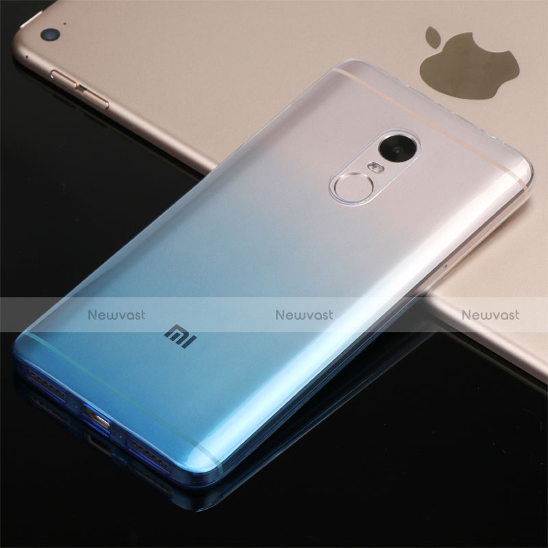 Ultra-thin Transparent Gel Gradient Soft Case G01 for Xiaomi Redmi Note 4 Standard Edition Blue