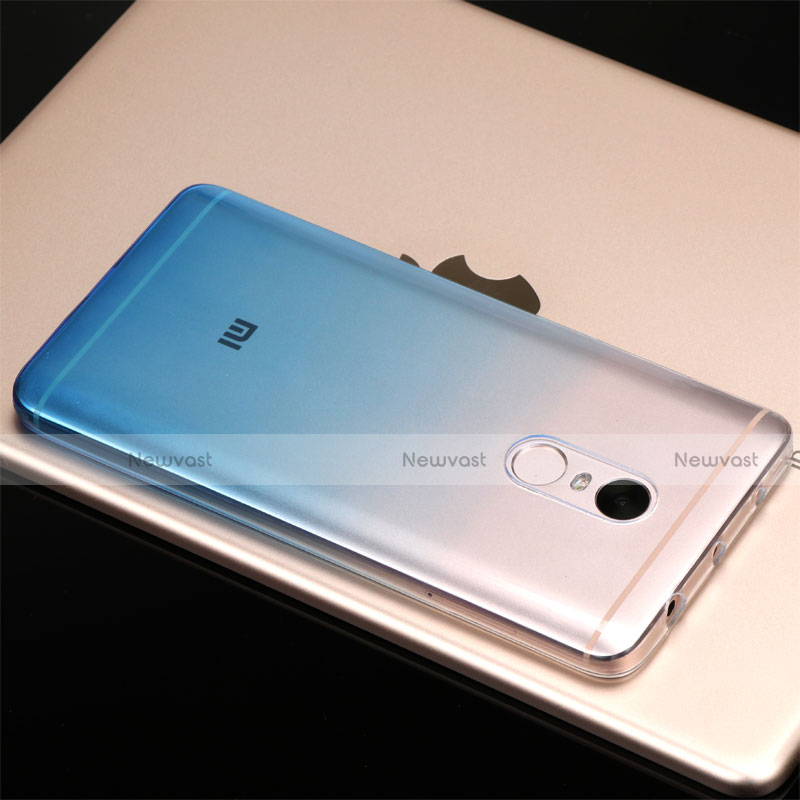 Ultra-thin Transparent Gel Gradient Soft Case G01 for Xiaomi Redmi Note 4X High Edition Blue