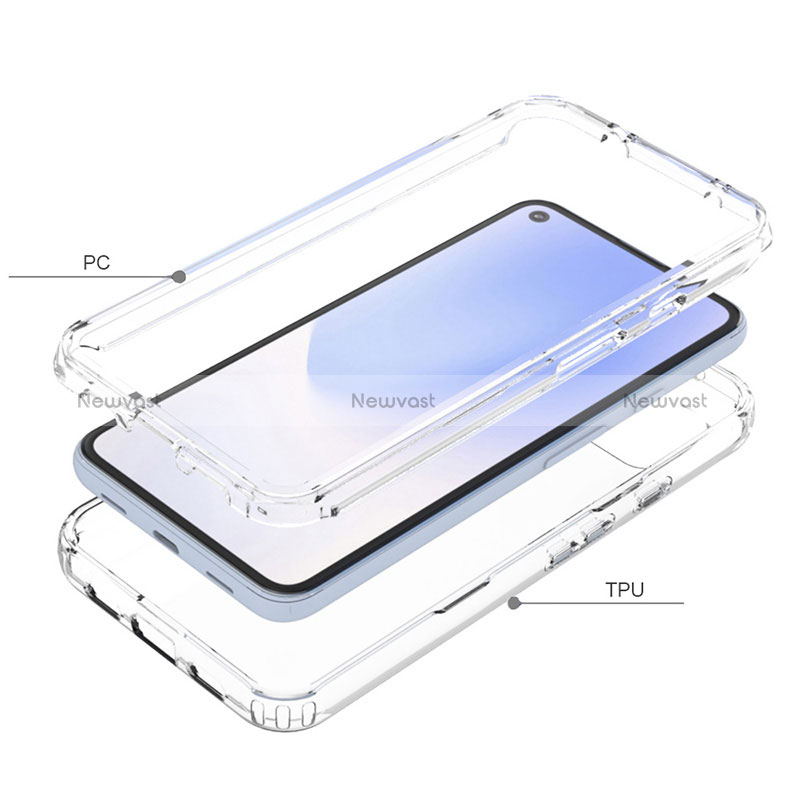 Ultra-thin Transparent Gel Gradient Soft Matte Finish Front and Back Case 360 Degrees Cover for Google Pixel 4a 5G