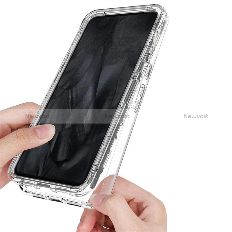 Ultra-thin Transparent Gel Gradient Soft Matte Finish Front and Back Case  360 Degrees Cover for