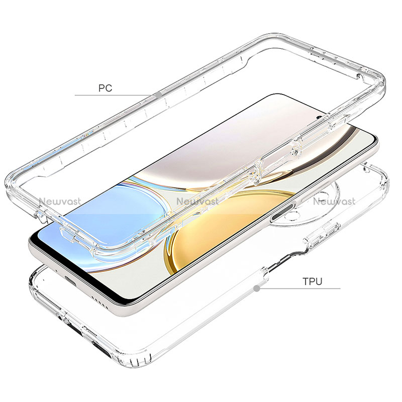 Ultra-thin Transparent Gel Gradient Soft Matte Finish Front and Back Case 360 Degrees Cover for Huawei Honor X9 4G