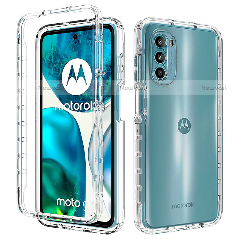 Ultra-thin Transparent Gel Gradient Soft Matte Finish Front and Back Case 360 Degrees Cover for Motorola Moto Edge (2022) 5G