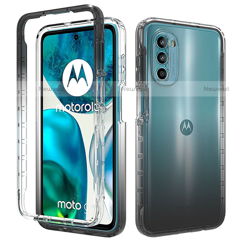 Ultra-thin Transparent Gel Gradient Soft Matte Finish Front and Back Case 360 Degrees Cover for Motorola Moto Edge (2022) 5G