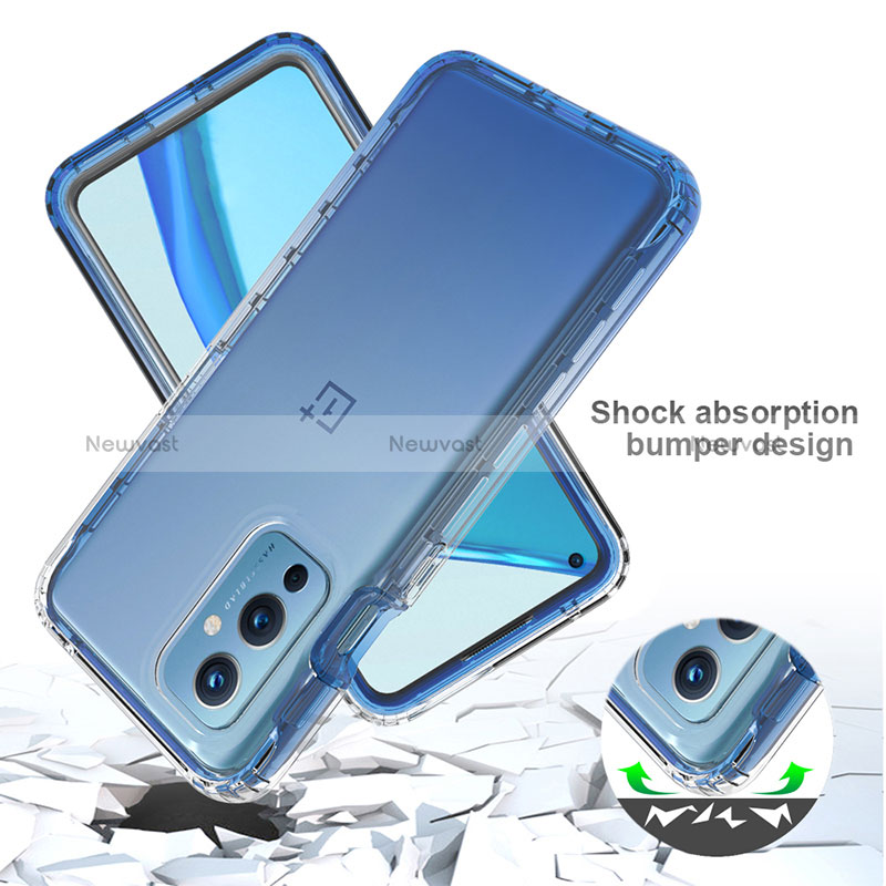 Ultra-thin Transparent Gel Gradient Soft Matte Finish Front and Back Case 360 Degrees Cover for OnePlus 9 5G