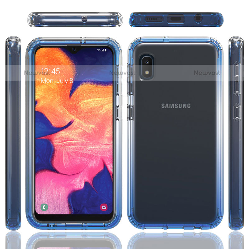 Ultra-thin Transparent Gel Gradient Soft Matte Finish Front and Back Case 360 Degrees Cover for Samsung Galaxy A10e