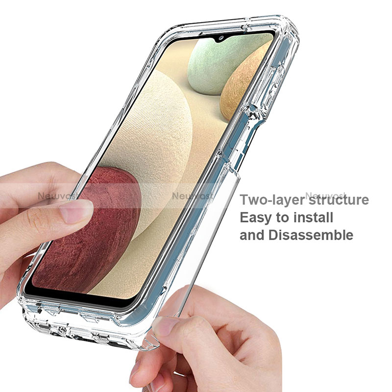 Ultra-thin Transparent Gel Gradient Soft Matte Finish Front and Back Case 360 Degrees Cover for Samsung Galaxy A12 5G