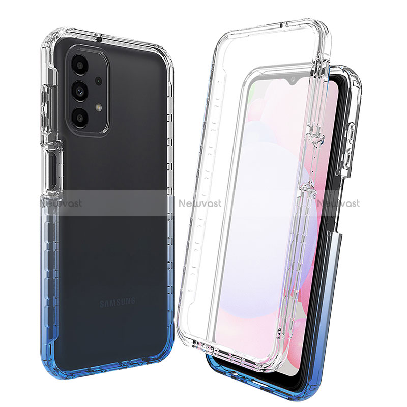 Ultra-thin Transparent Gel Gradient Soft Matte Finish Front and Back Case 360 Degrees Cover for Samsung Galaxy A13 4G