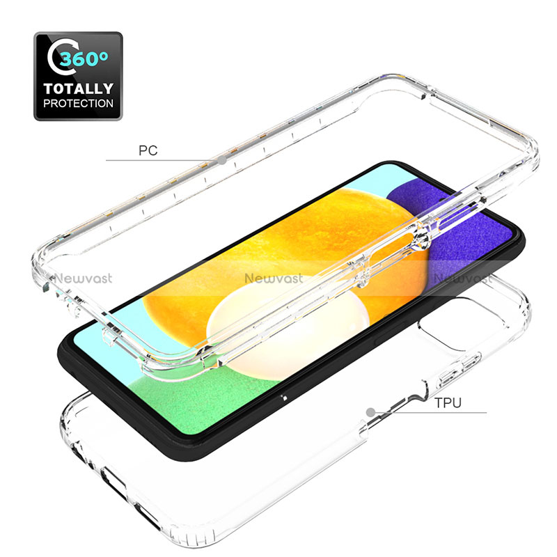 Ultra-thin Transparent Gel Gradient Soft Matte Finish Front and Back Case 360 Degrees Cover for Samsung Galaxy A22 5G