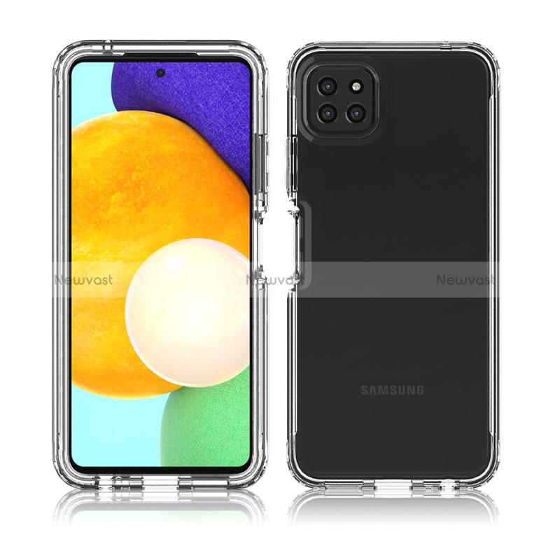 Ultra-thin Transparent Gel Gradient Soft Matte Finish Front and Back Case 360 Degrees Cover for Samsung Galaxy A22 5G