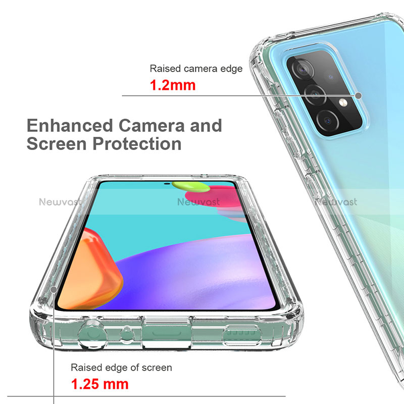 Ultra-thin Transparent Gel Gradient Soft Matte Finish Front and Back Case 360 Degrees Cover for Samsung Galaxy A52 4G