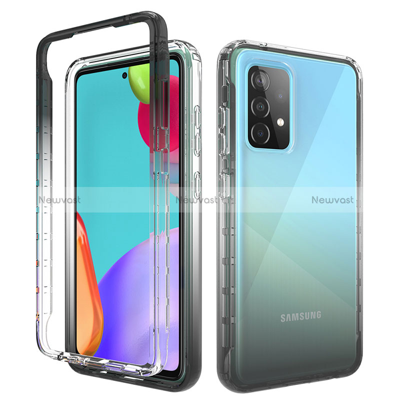 Ultra-thin Transparent Gel Gradient Soft Matte Finish Front and Back Case 360 Degrees Cover for Samsung Galaxy A52s 5G