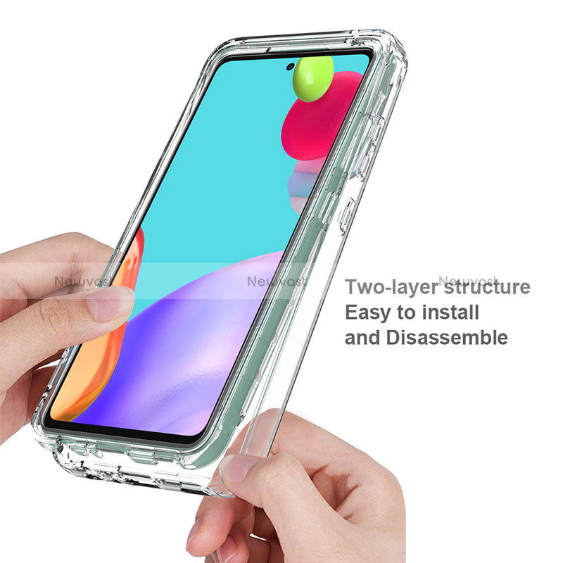 Ultra-thin Transparent Gel Gradient Soft Matte Finish Front and Back Case 360 Degrees Cover for Samsung Galaxy A52s 5G