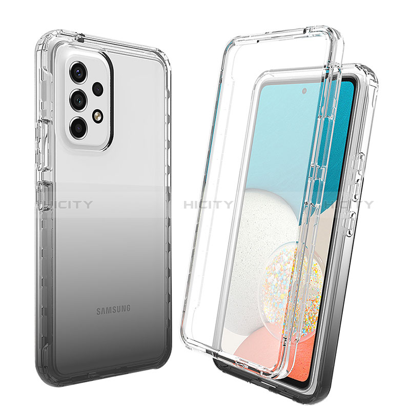 Ultra-thin Transparent Gel Gradient Soft Matte Finish Front and Back Case 360 Degrees Cover for Samsung Galaxy A53 5G